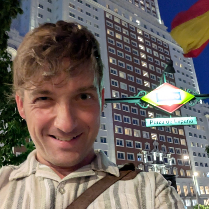 me at the plaza de españa